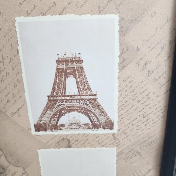 Eiffel Tower 1889 Construction Framed Vertical Panel Most Famous in Paris France - Picture 3 of 9